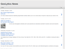 Tablet Screenshot of news.geolytics.com